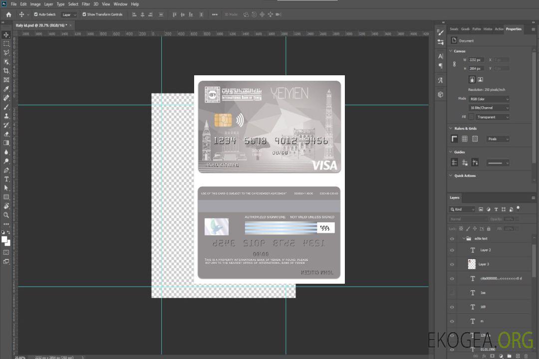 Carte Internet visa de la Banque internationale du Yémen du Yémen template Carte Internet visa de la Banque internationale du Yémen du Yémen template